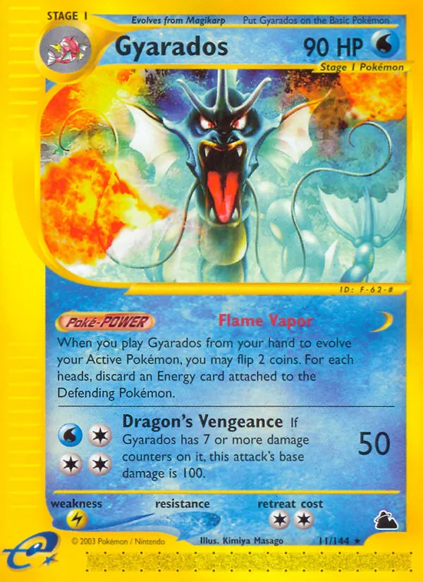 Gyarados #11 – Skyridge card