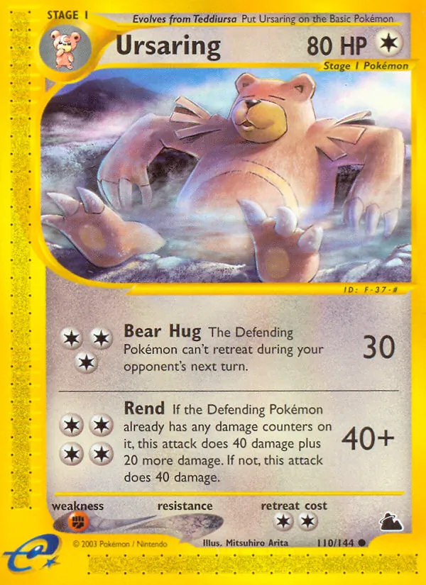 Ursaring #110 – Skyridge card