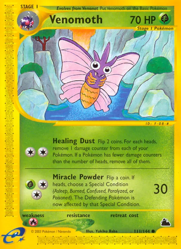 Venomoth #111 – Skyridge card