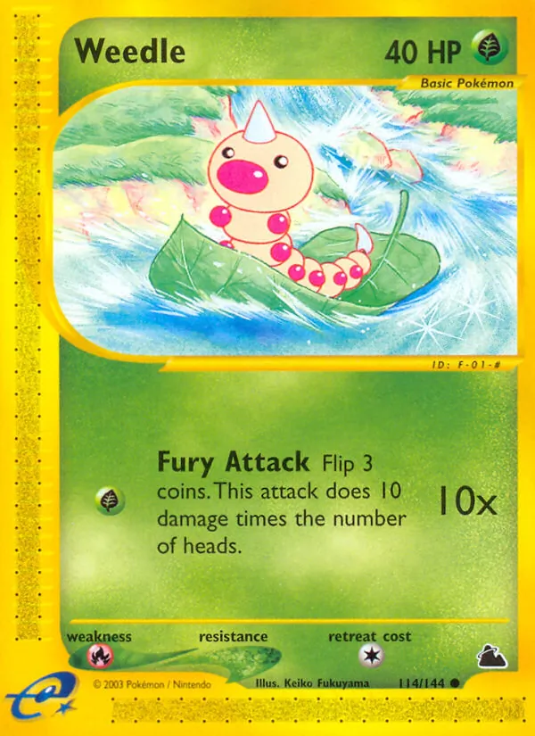 Weedle #114 – Skyridge card