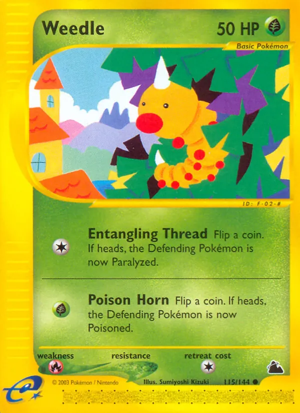 Weedle #115 – Skyridge card