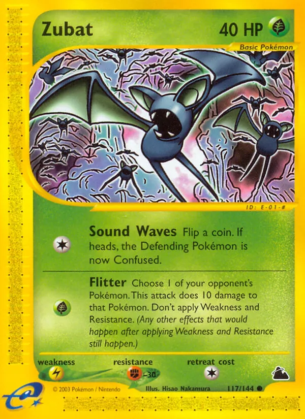 Zubat #117 – Skyridge card