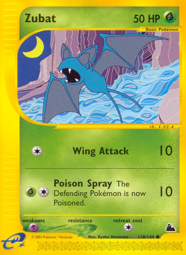 Zubat #118 – Skyridge card