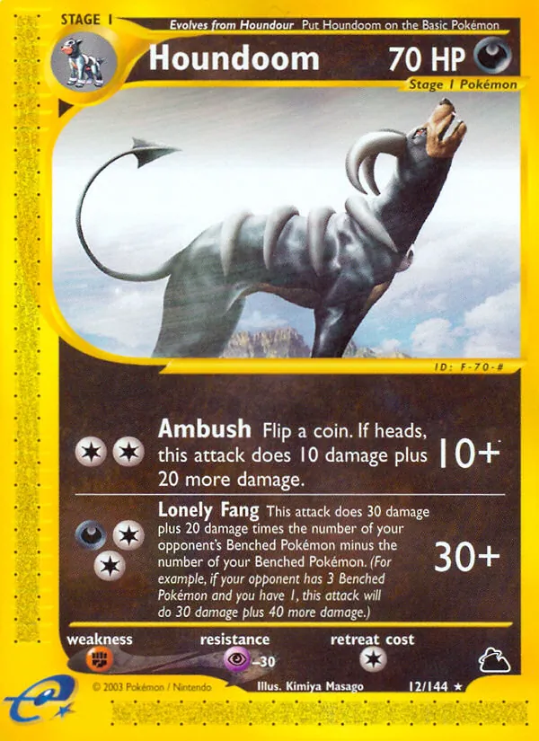 Houndoom #12 – Skyridge card