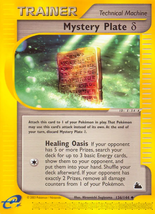 Mystery Plate δ #136 – Skyridge card