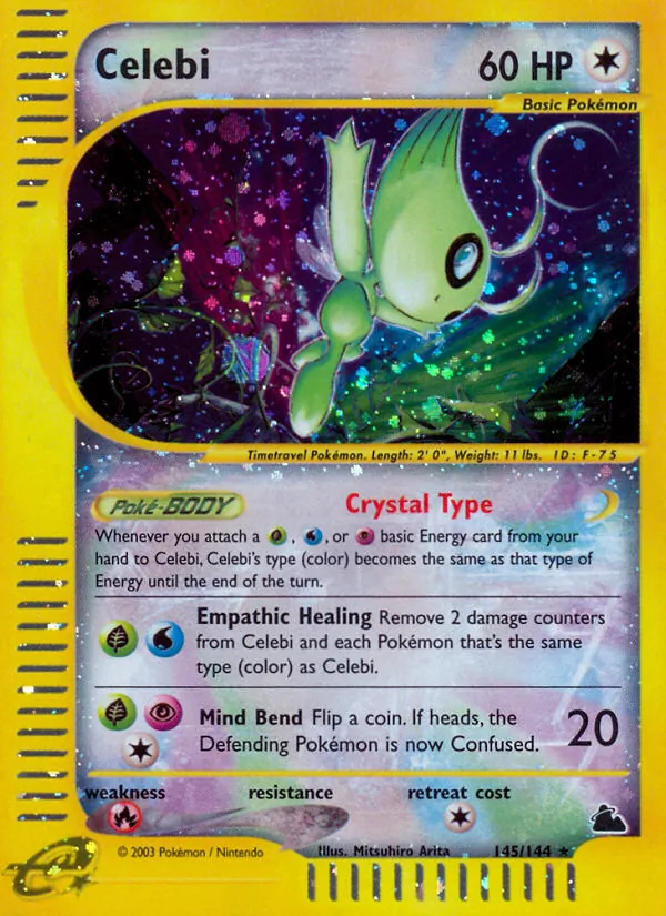 Celebi #145 – Skyridge card