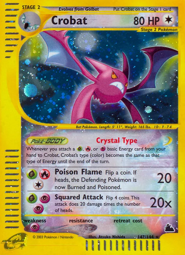 Crobat #147 – Skyridge card
