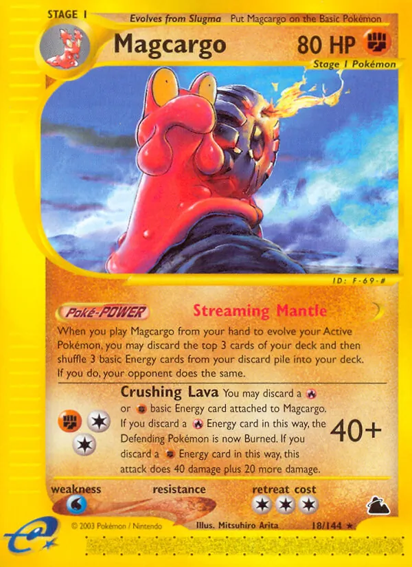Magcargo #18 – Skyridge card