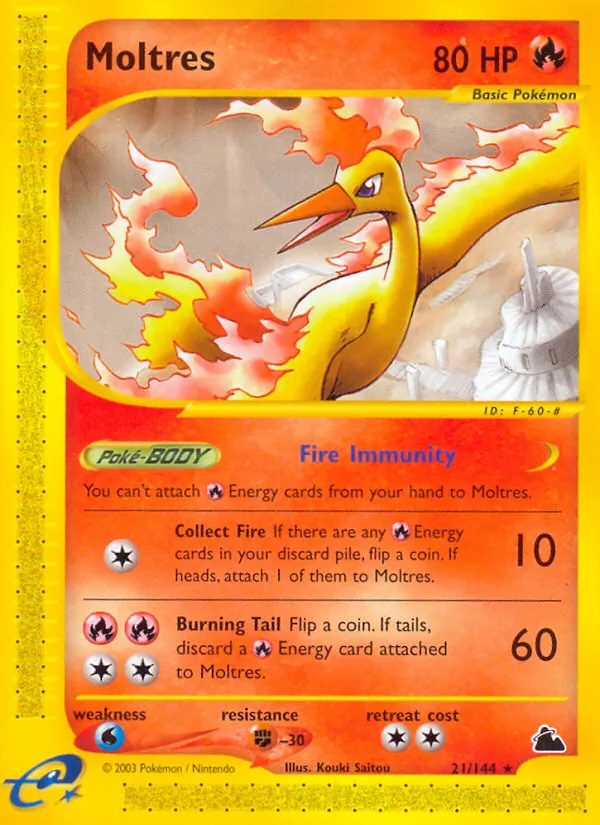 Moltres #21 – Skyridge card