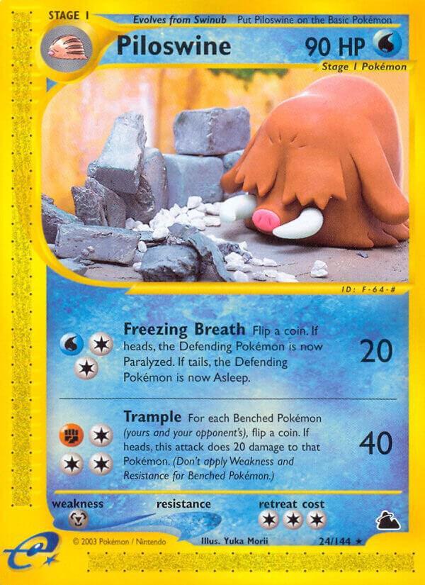 Piloswine #24 – Skyridge card