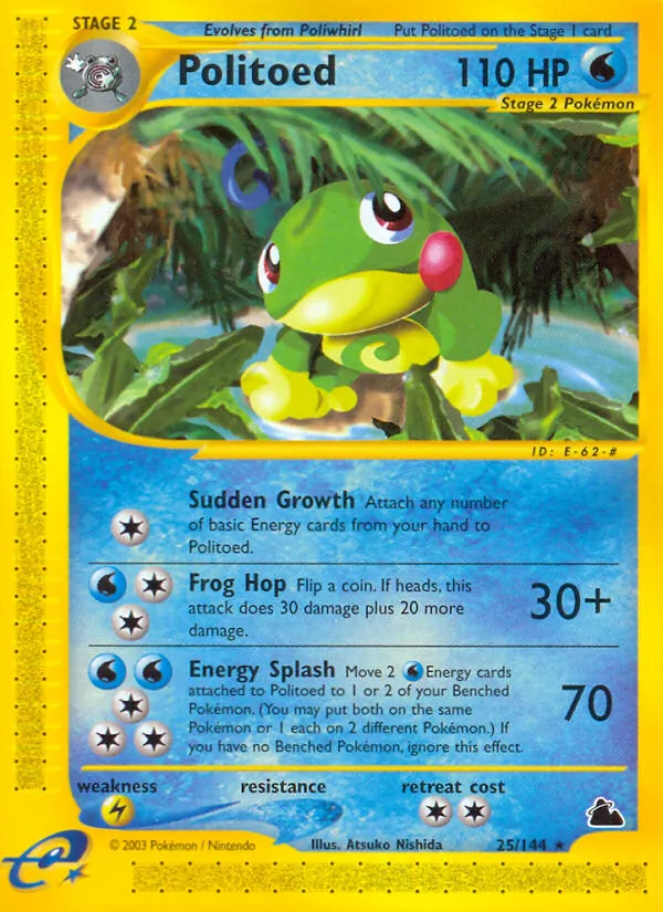 Politoed #25 – Skyridge card