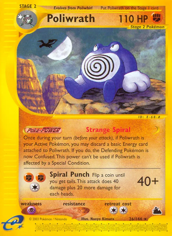 Poliwrath #26 – Skyridge card