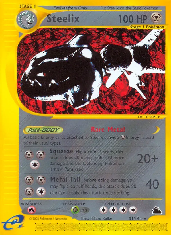 Steelix #31 – Skyridge card