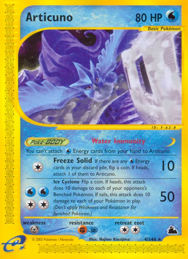 Articuno #4 – Skyridge card