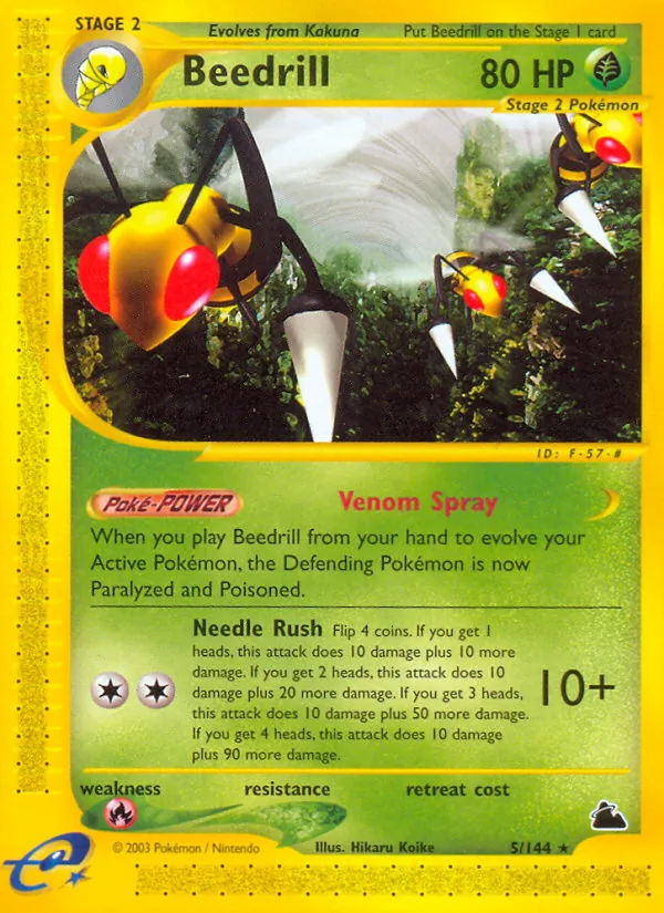 Beedrill #5 – Skyridge card