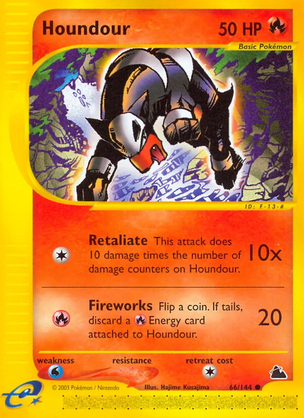 Houndour #66 – Skyridge card