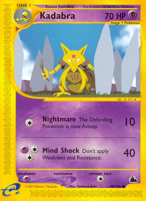 Kadabra #69 – Skyridge card