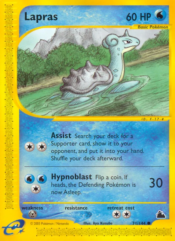 Lapras #71 – Skyridge card