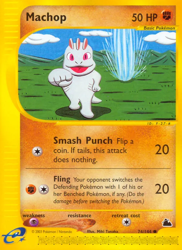 Machop #74 – Skyridge card