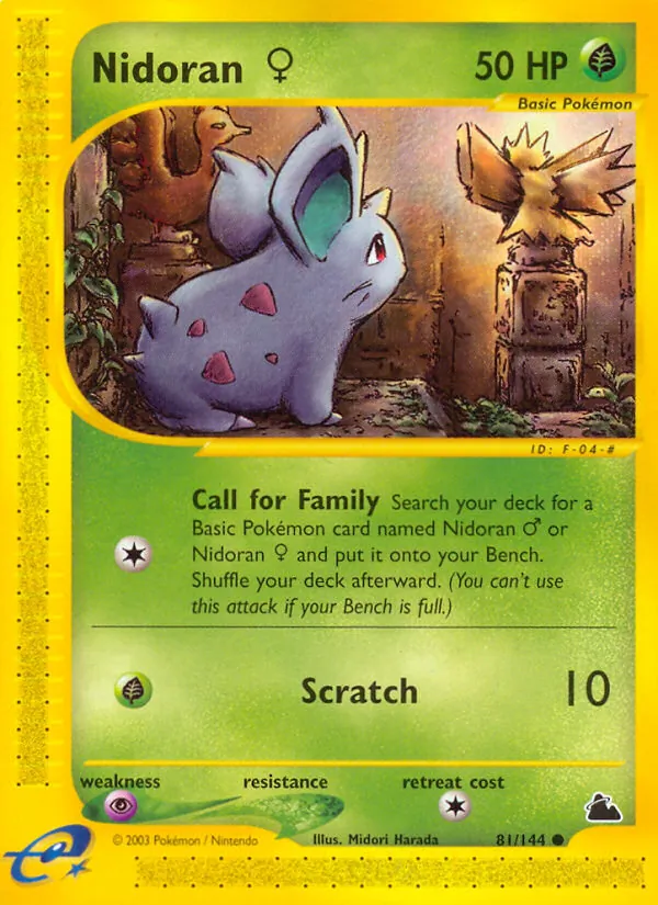 Nidoran ♀ #81 – Skyridge card