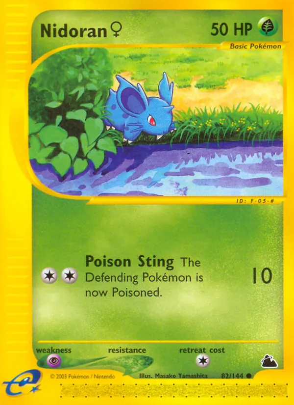 Nidoran ♀ #82 – Skyridge card