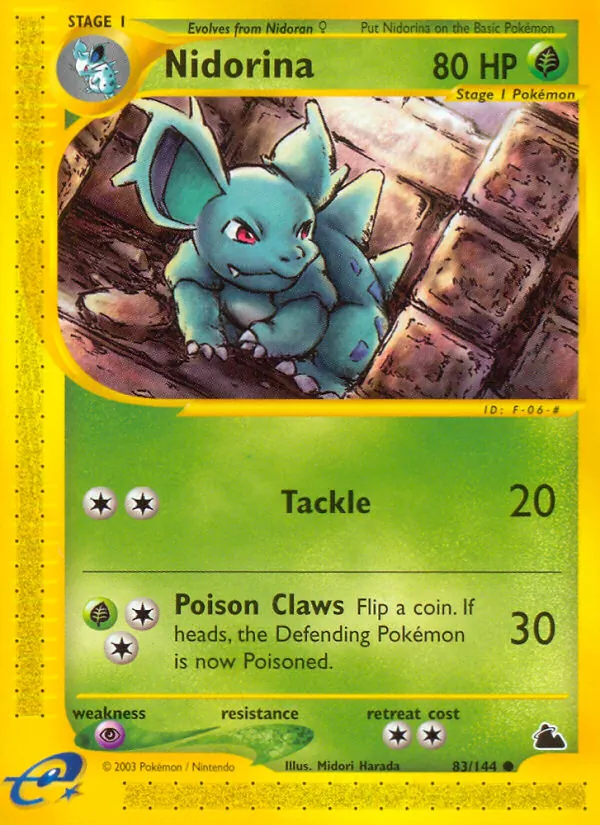 Nidorina #83 – Skyridge card