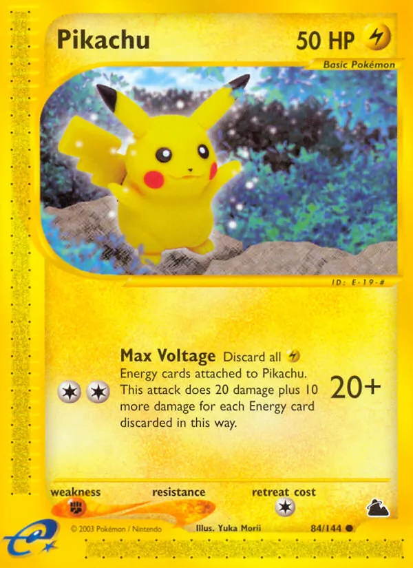 Pikachu #84 – Skyridge card
