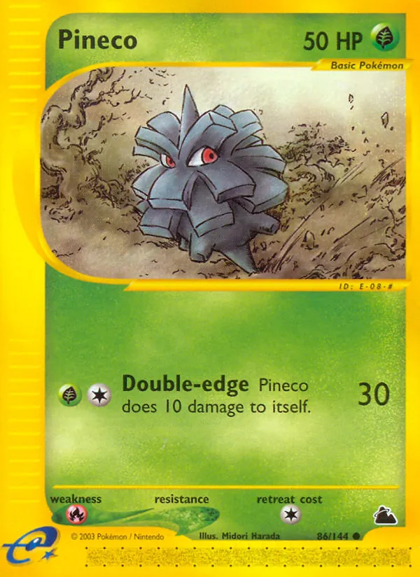 Pineco #86 – Skyridge card