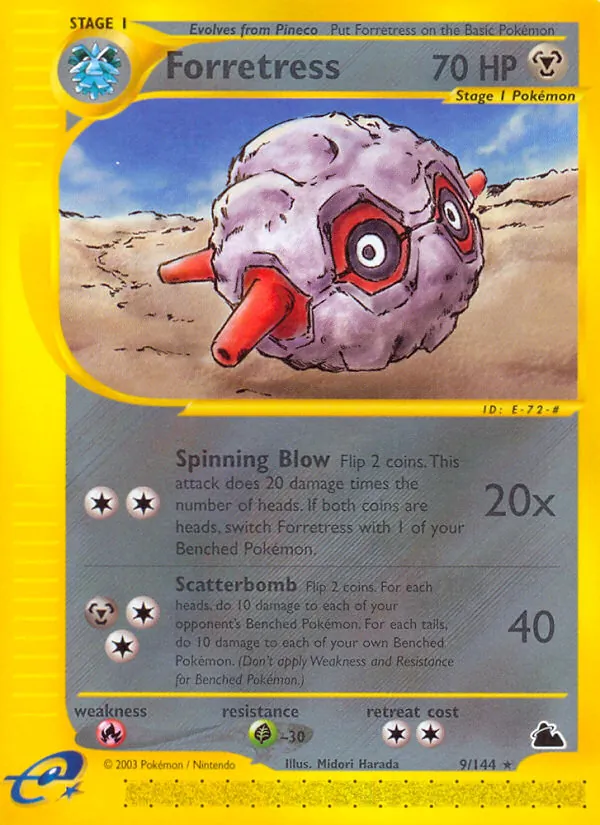 Forretress #9 – Skyridge card