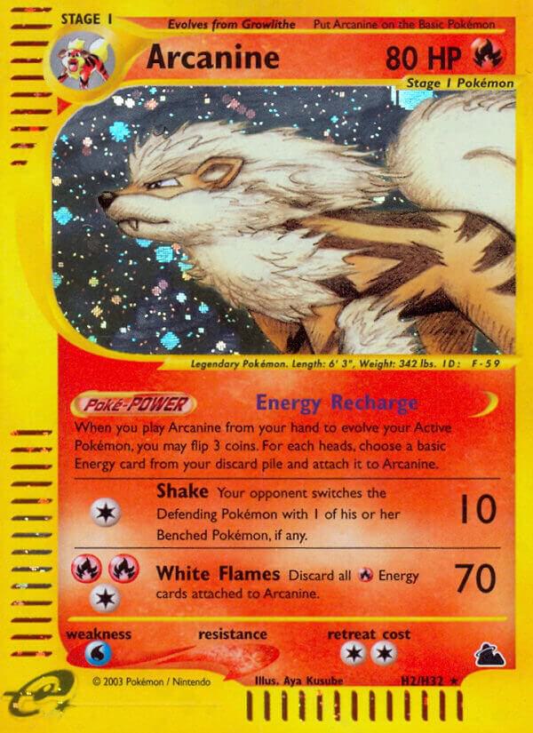 Arcanine #H02 – Skyridge card