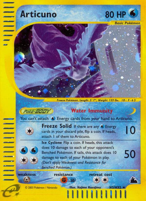 Articuno #H03 – Skyridge card