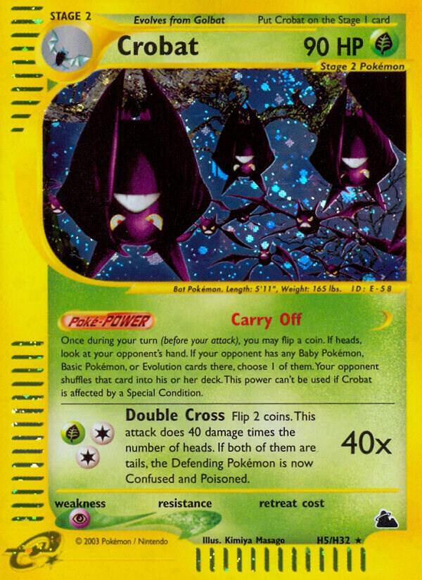 Crobat #H05 – Skyridge card
