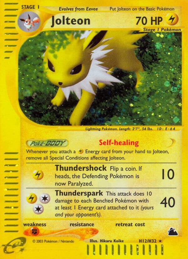 Jolteon #H12 – Skyridge card