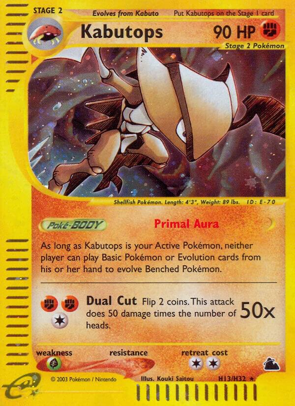 Kabutops #H13 – Skyridge card