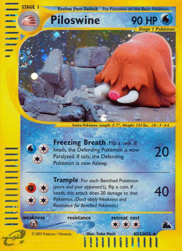 Piloswine #H22 – Skyridge card