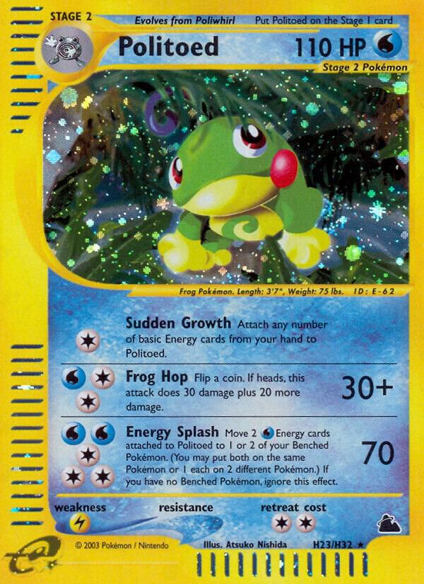 Politoed #H23 – Skyridge card