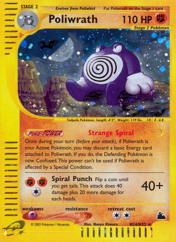 Poliwrath #H24 – Skyridge card