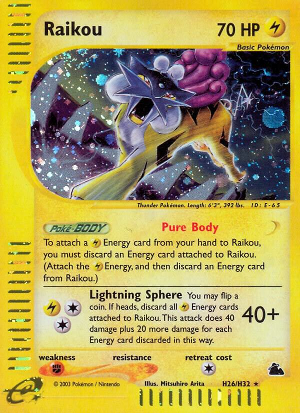 Raikou #H26 – Skyridge card