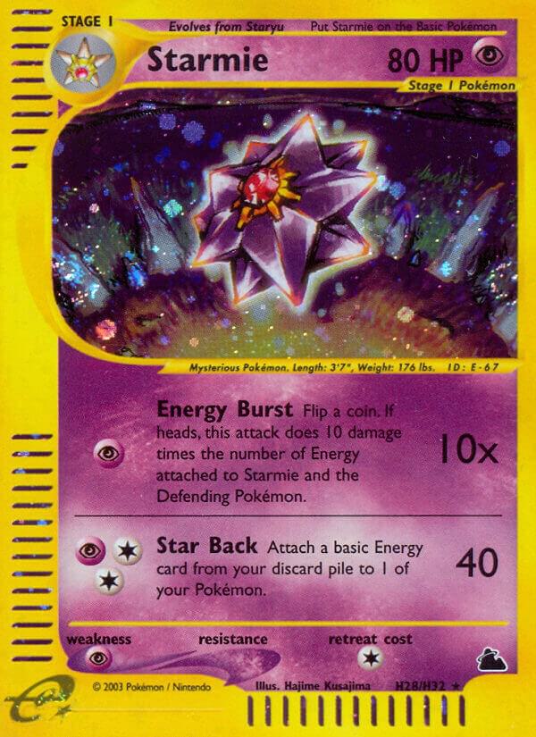 Starmie #H28 – Skyridge card