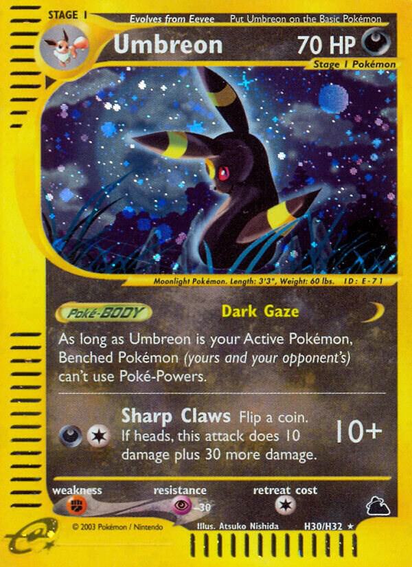 Umbreon #H30 – Skyridge card