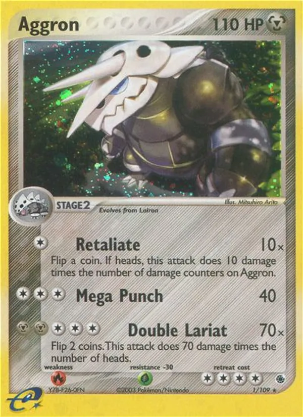 Aggron #1 – Ruby & Sapphire card