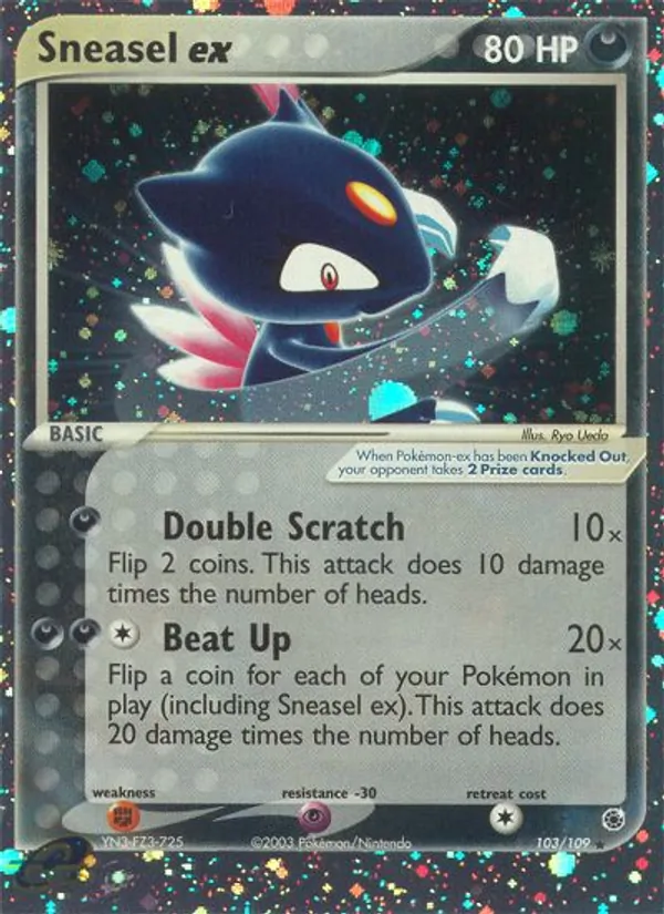 Sneasel ex #103 – Ruby & Sapphire card