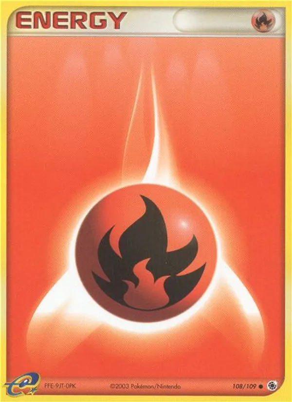 Fire Energy #108 – Ruby & Sapphire card