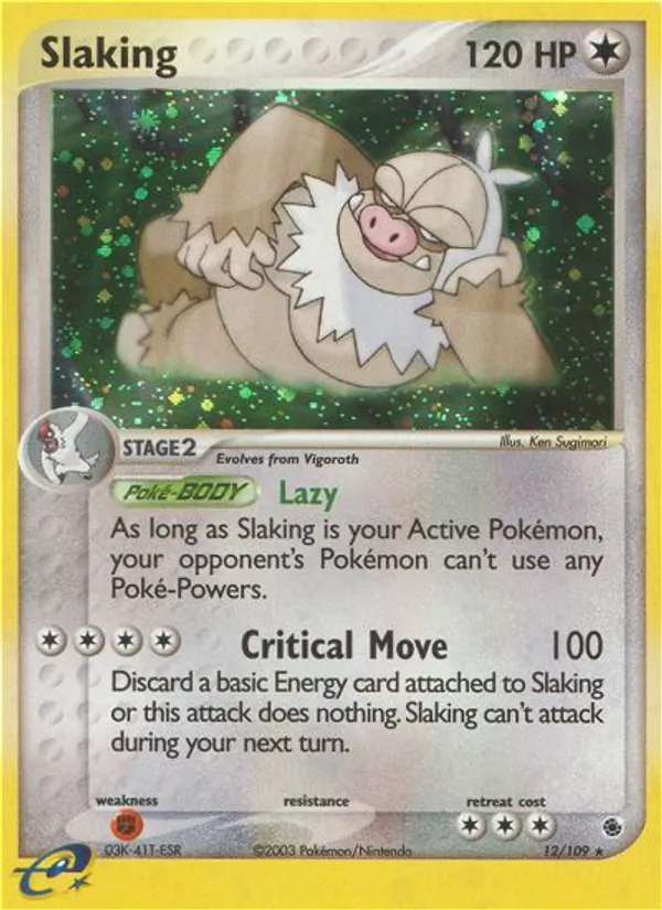 Slaking #12 – Ruby & Sapphire card