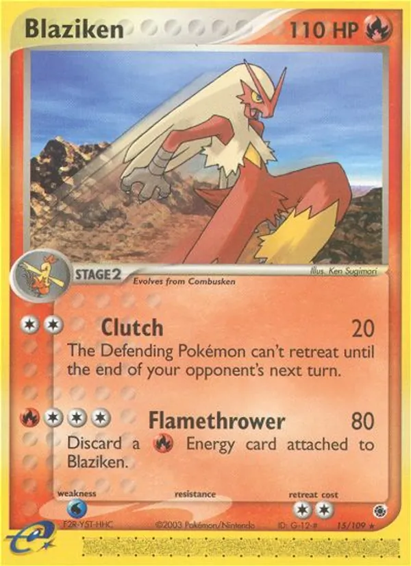 Blaziken #15 – Ruby & Sapphire card