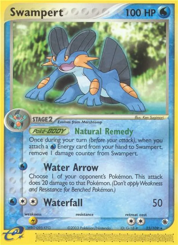 Swampert #23 – Ruby & Sapphire card
