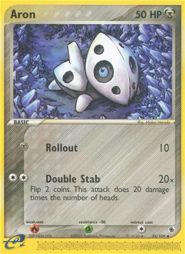 Aron #25 – Ruby & Sapphire card
