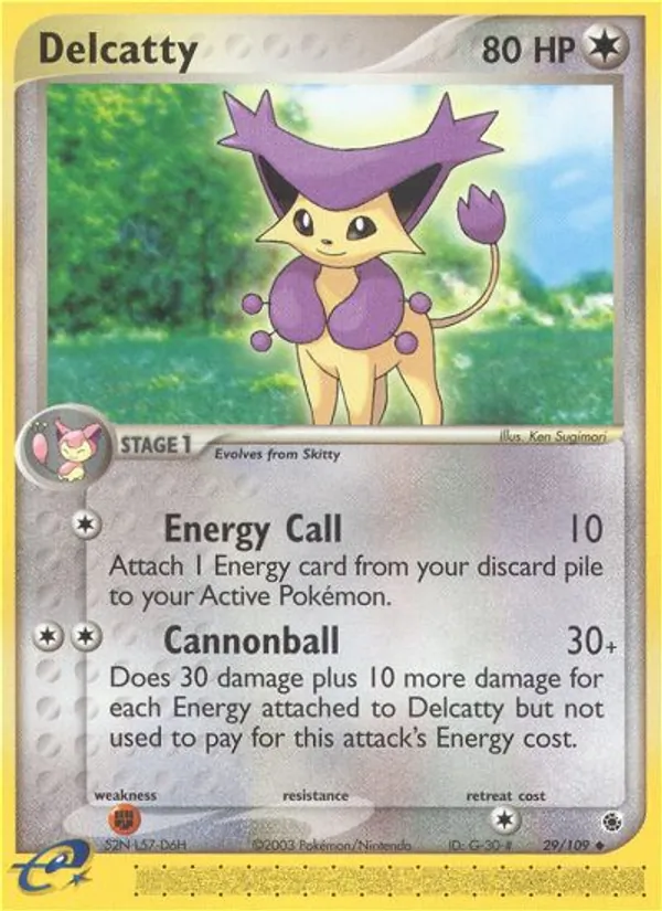Delcatty #29 – Ruby & Sapphire card