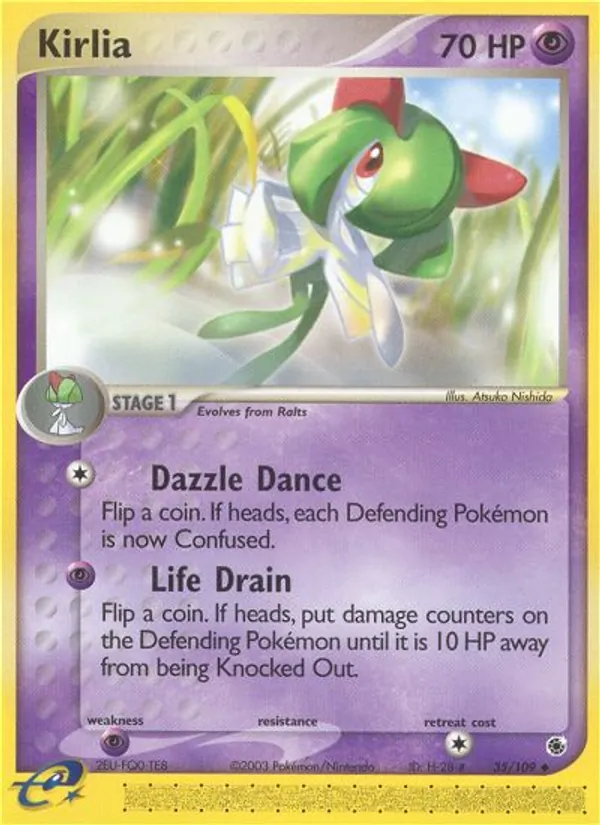 Kirlia #35 – Ruby & Sapphire card