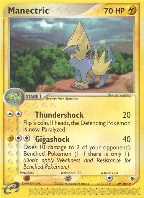 Manectric #39 – Ruby & Sapphire card